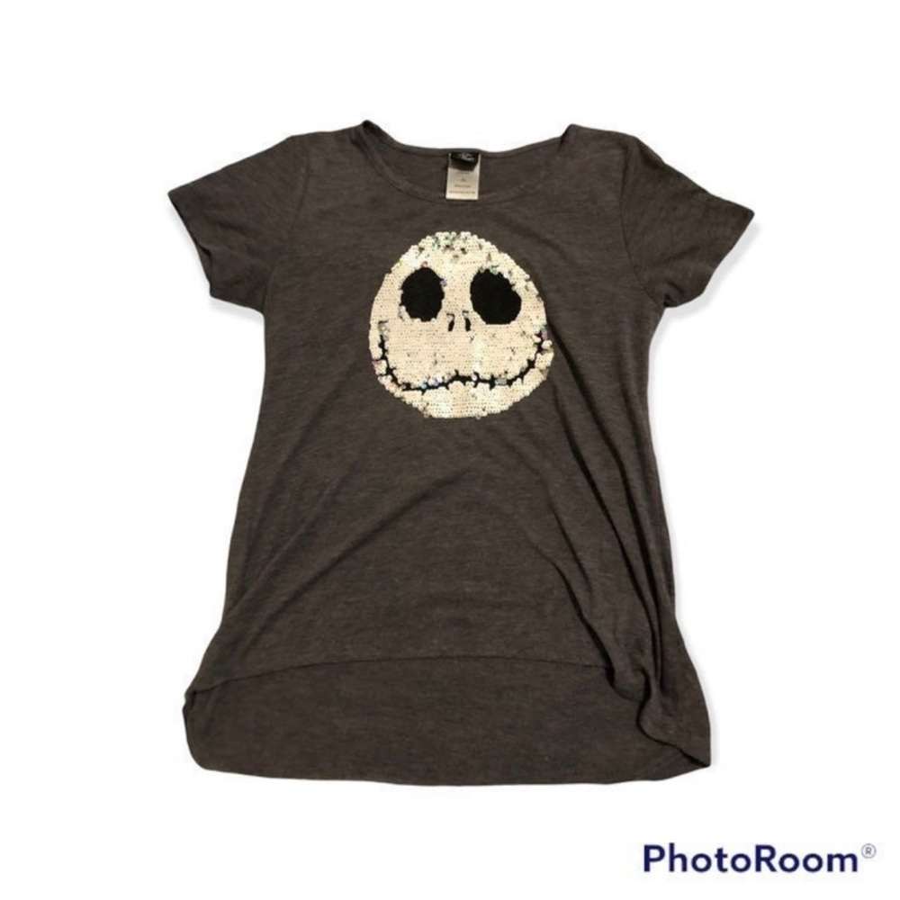The Nightmare Before Christmas Sequin Jack T-Shirt kids size XL